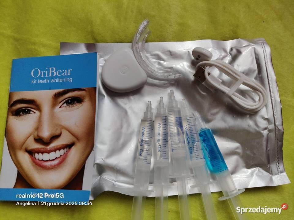 Profesjonalny zestaw do wybielania zębów LED