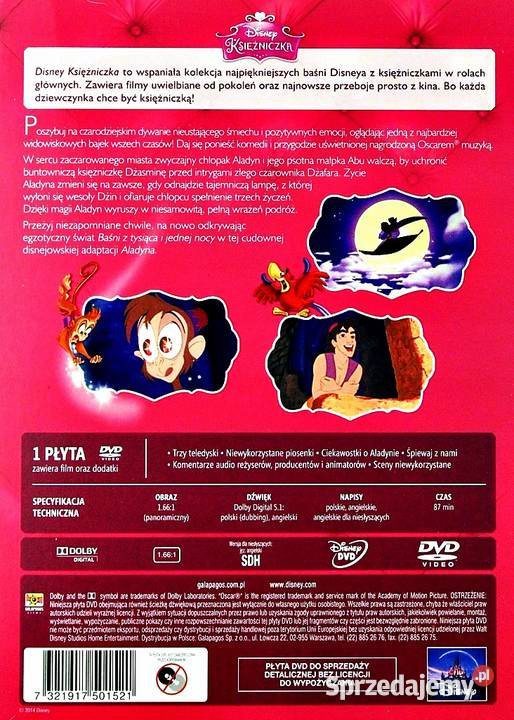 ALADYN TRYLOGIA DISNEY KSIĘŻNICZKA Kalisz