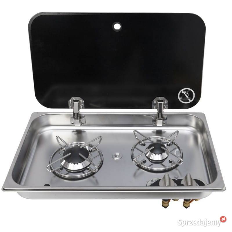 Kuchenka gazowa 2palnikowa z pokrywą 530 x 326 mazowieckie