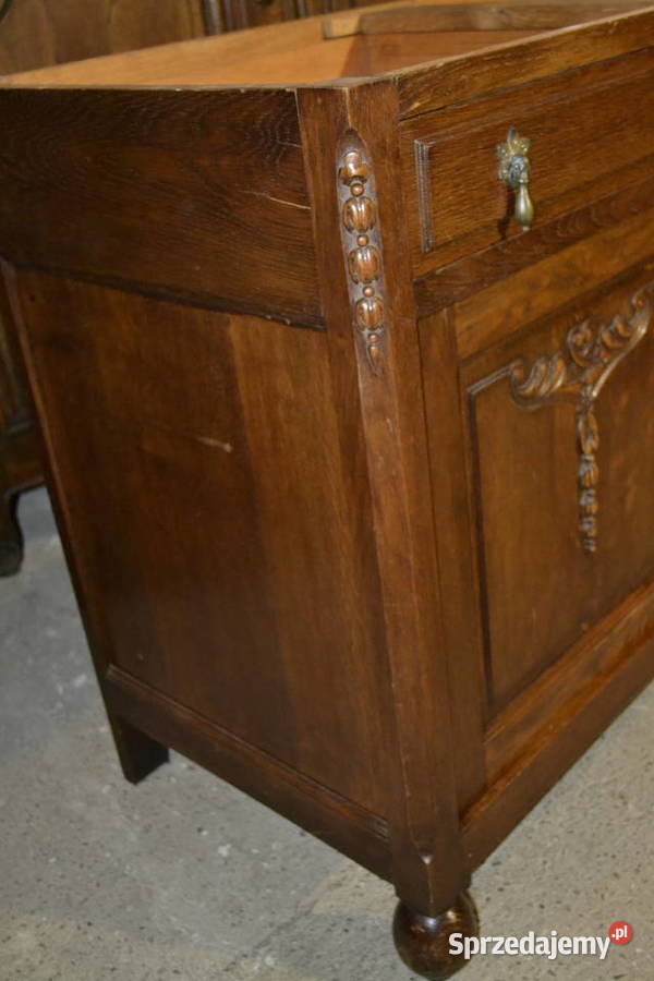komoda secesyjna 1920 dąb Będzin
