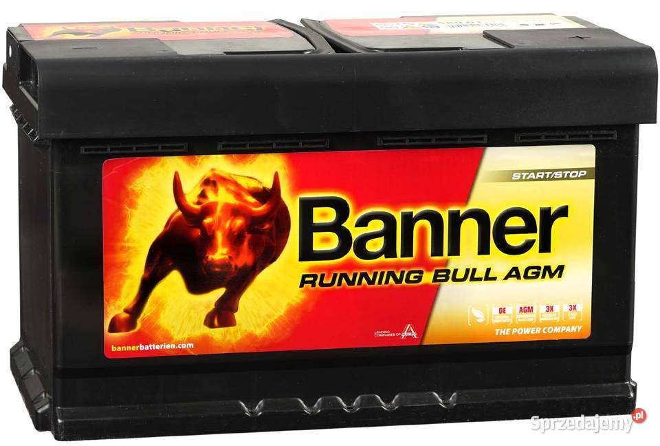 Akumulator 80Ah 800A Banner Running Bull AGM