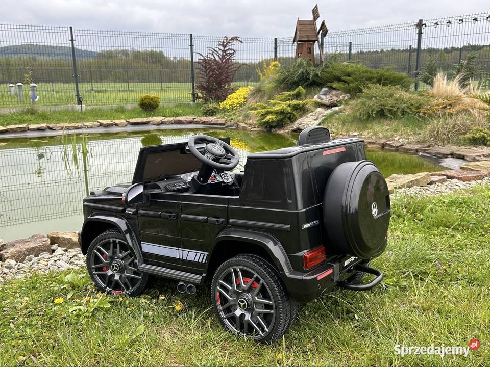 Auto na akumulator Samochód dla dzieci Mercedes G63 Skóra Pilot