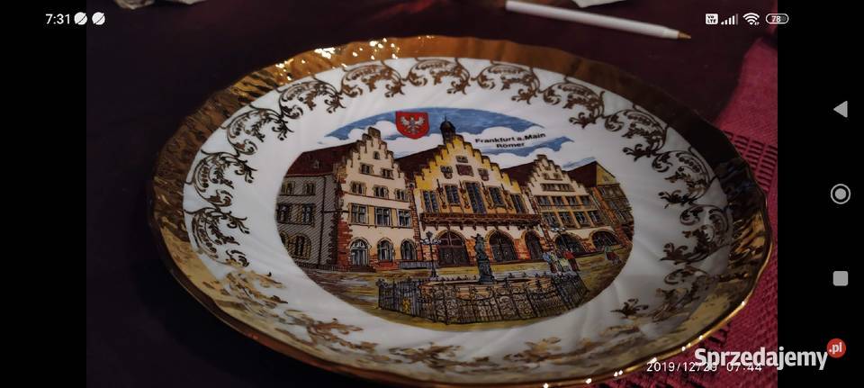 Patera kolekcjonerska porcelana Kleiber dolnośląskie