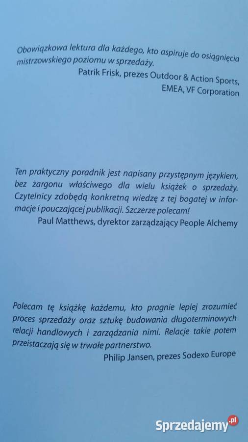 SKUTECZNA SPRZEDAZ CZYLI TECHNIKI NAJLEPSZYCH Puławy sprzedam