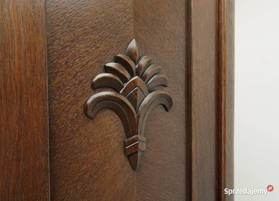 Antyczna secesyjna szafa z pocz XX wieku Jerka