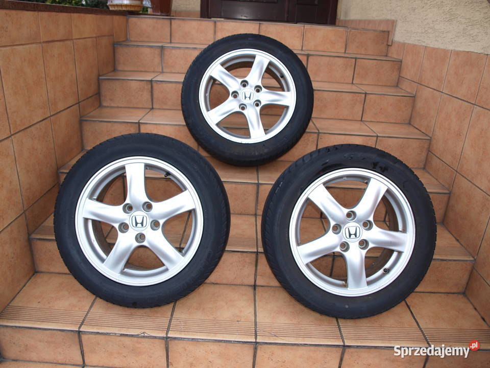 Honda felgi alufelgi koła 16 oryginalne 3 sztuki Średnica 16" Opony i felgi Kalisz