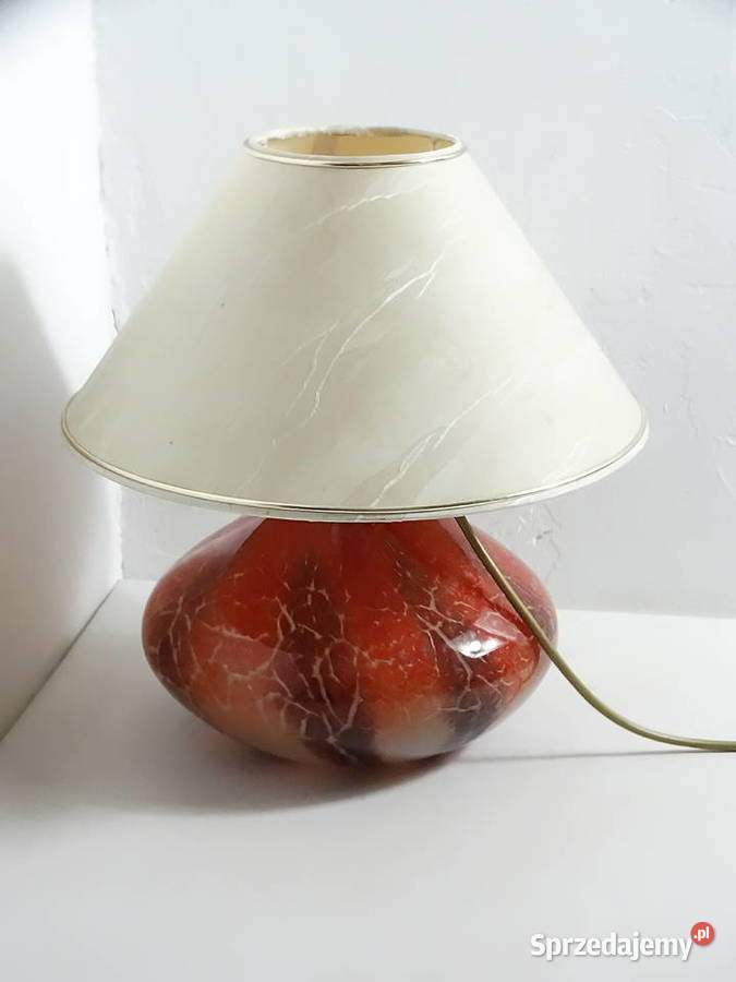 Kultowa Lampa Grzybek PRL Szkło Artystyczne Biłgoraj