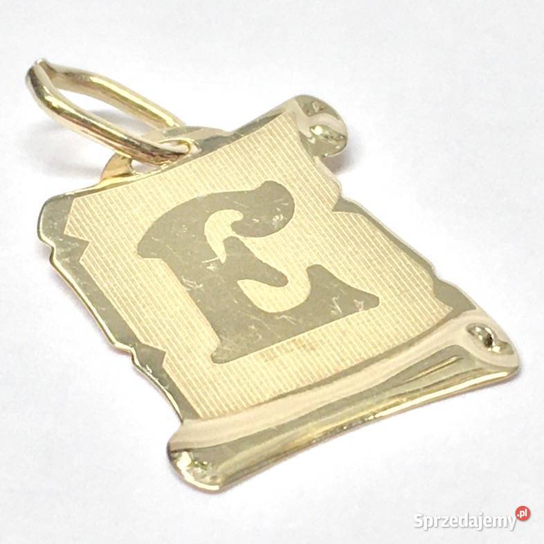 Złoty WISIOREK 585 14K Zawieszka cudowna Litera mazowieckie Warszawa