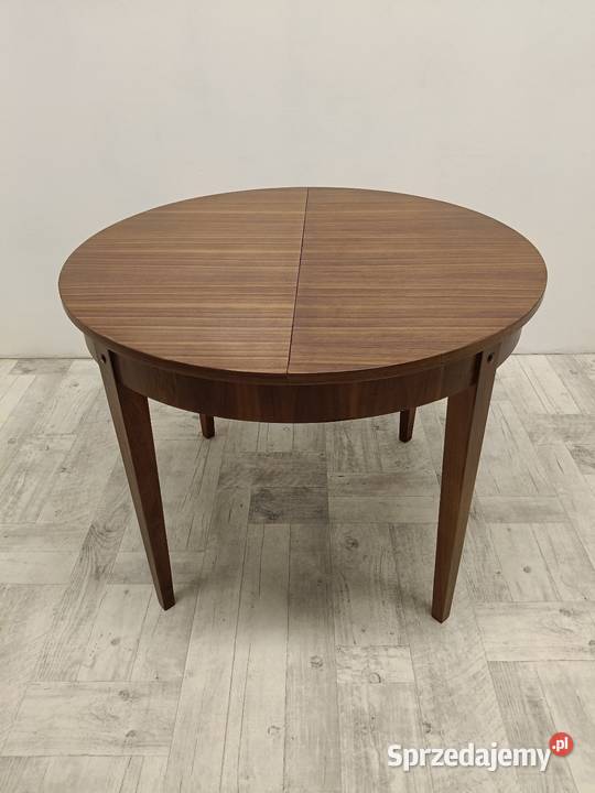 stół okrągły patyczak PRL rozkładany stary łódzkie Radomsko