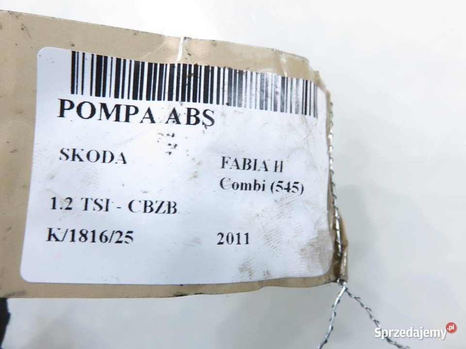 POMPA ABS SKODA FABIA II 0265955010 6R0614517T sprzedam
