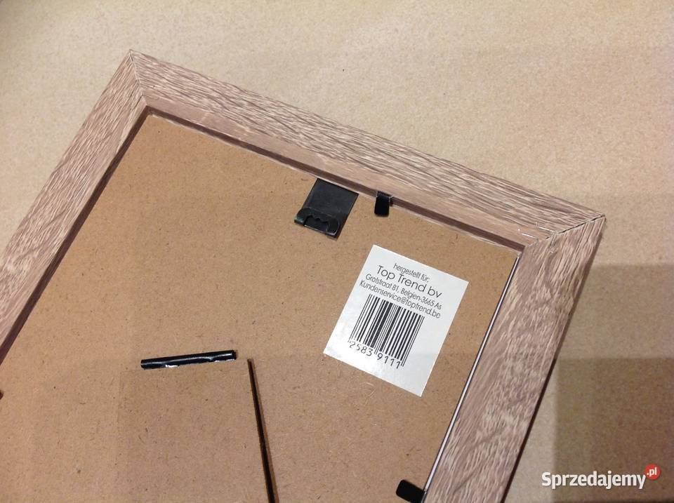 Drewniana Ramka na Zdjęcie NOWA beżowy Nowa Sól