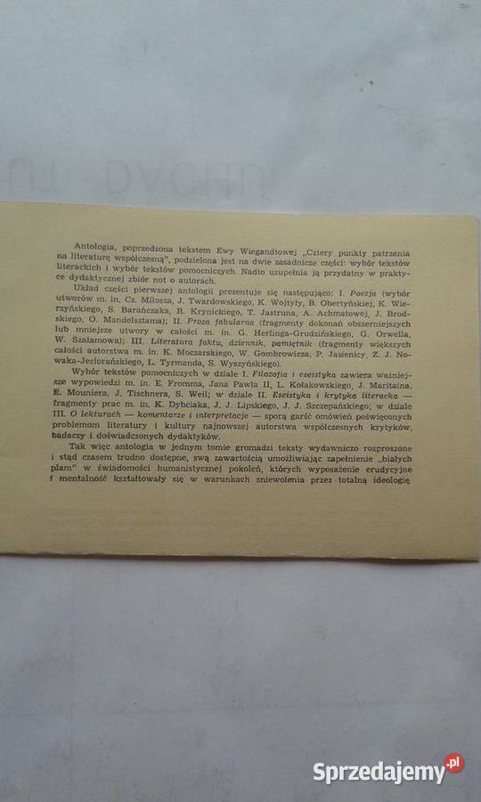 Literatura współczesna źle obecna w szkole pomorskie Gdynia sprzedam
