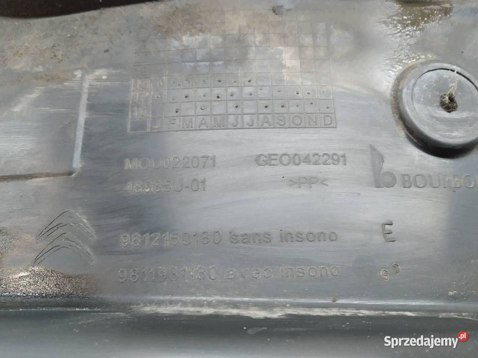 NADKOLE PRAWY PRZÓD 9812150180 Citroen C3 III