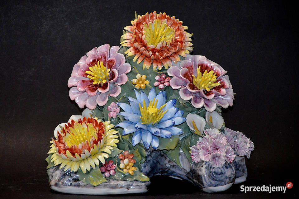 Porcelana ROCERAM aranżacja kwiatowa VIS duża Środa Wielkopolska