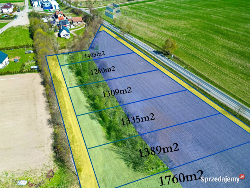 Działka Uzdowo 1280m2
