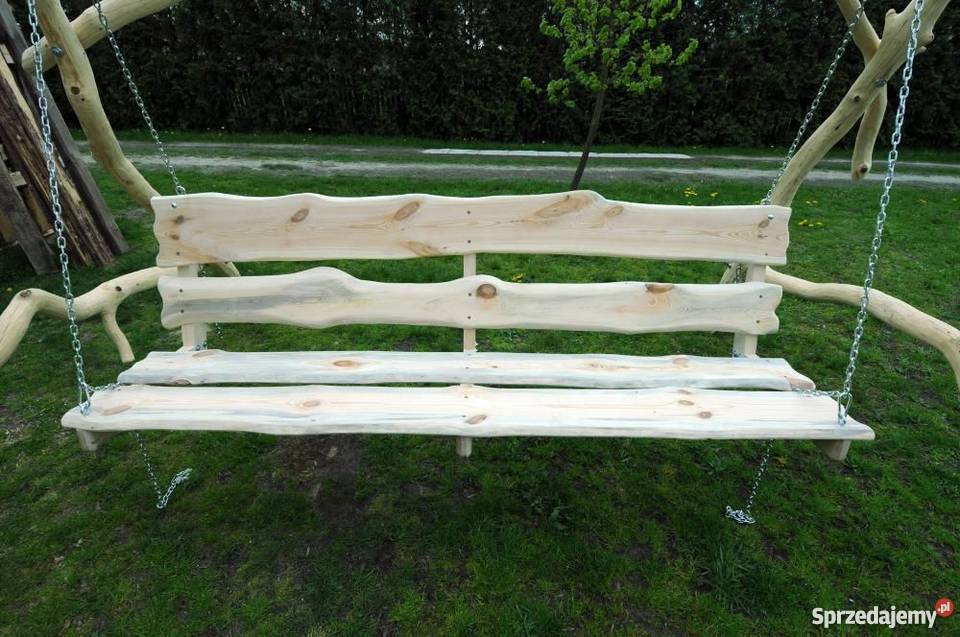 Huśtawka ogrodowa z dębu