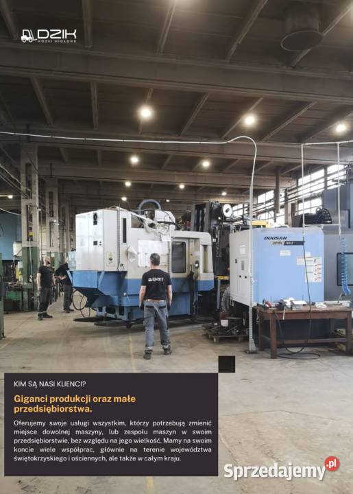 Relokacja maszyn przemysłowych Lublin