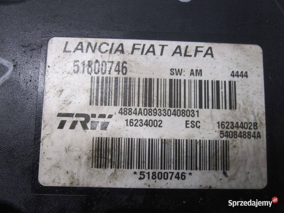 ALFA ROMEO BRERA 24 JTD pompa ABS 51800746