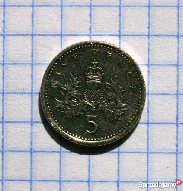 5 PENSÓW FIVE PENCE 2002 WIELKA BRYTANIA Piszczac sprzedam