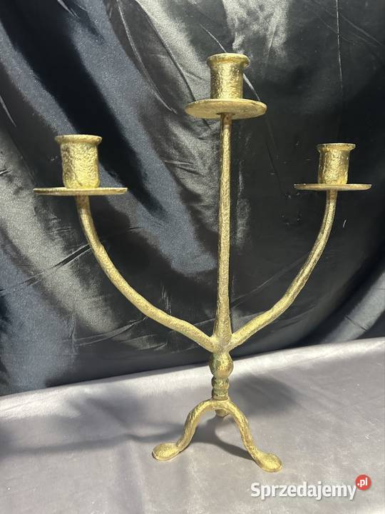 Świecznik mosiądz Kozy