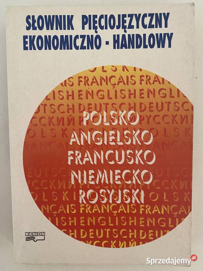 Słownik pięciojęzyczny ekonomicznohandlowy mazowieckie Warszawa