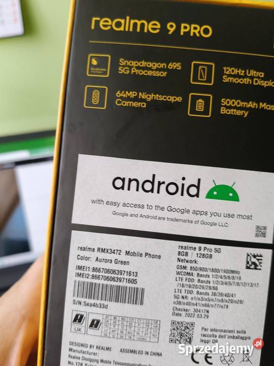Sprzedam smartfon redme 9 Pro 5G Świdnik