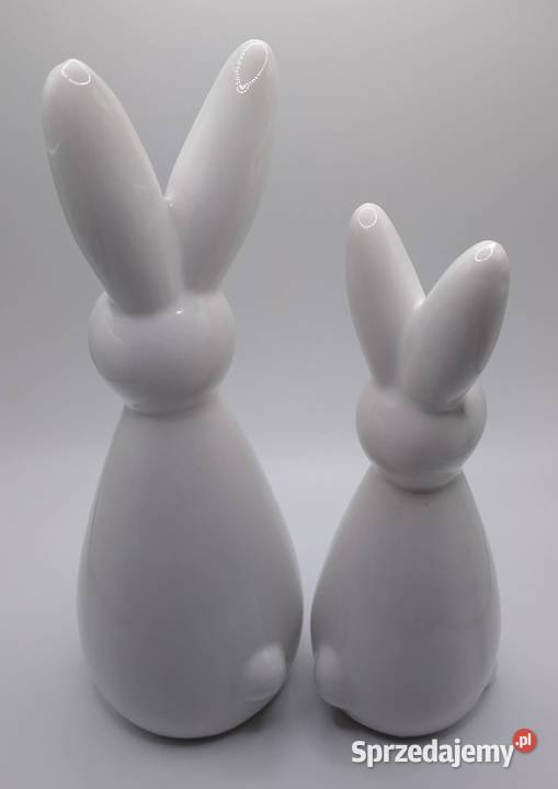Zając Zające Ceramika Ozdoba 2 sztuki Para Gdańsk
