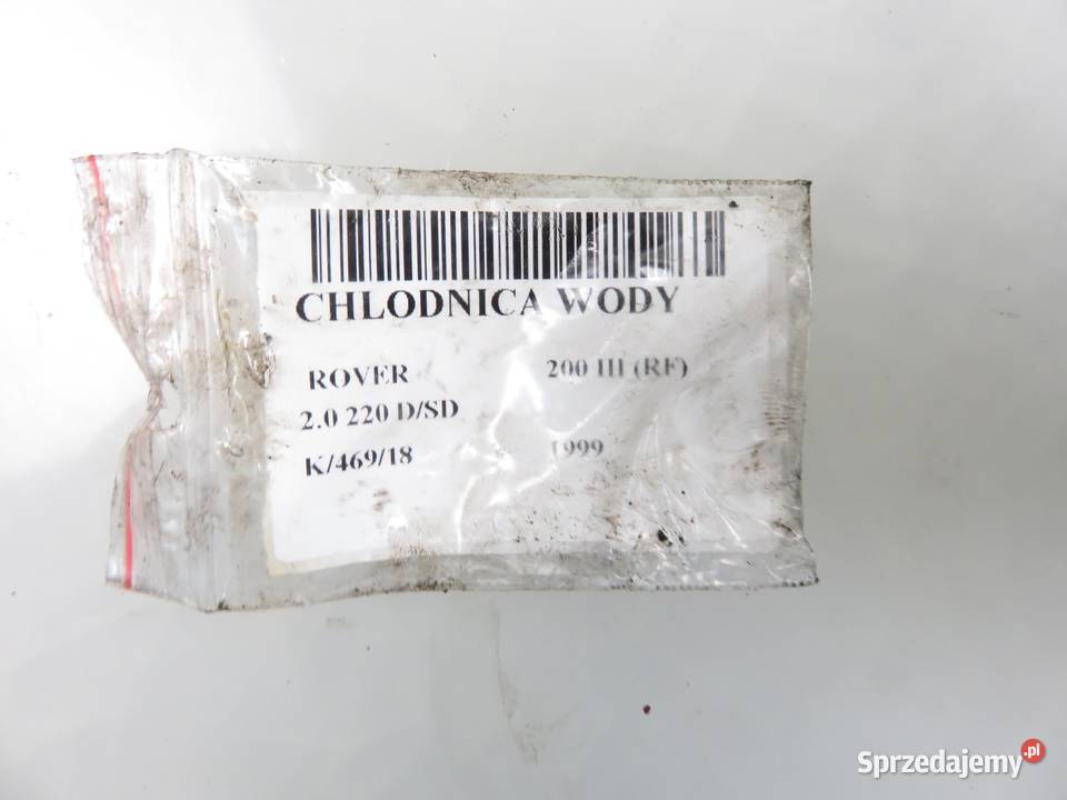 CHŁODNICA WODY ROVER 200 220 D sprzedam