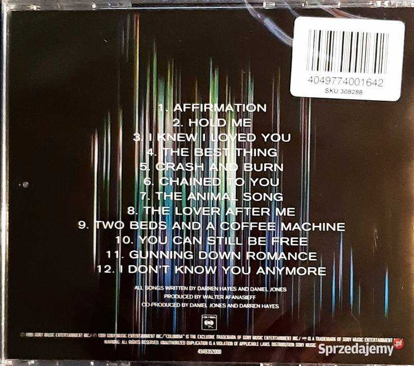 Album CD SAVAGE GARDEN Affirmation Gdańsk sprzedam