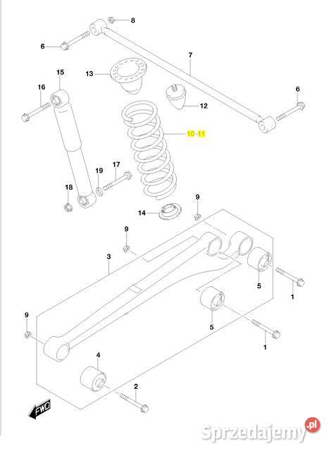Sprężyny zawieszenia tył 4131177r30 Suzuki Jimny Sprężyny zawieszenia pomorskie Rumia