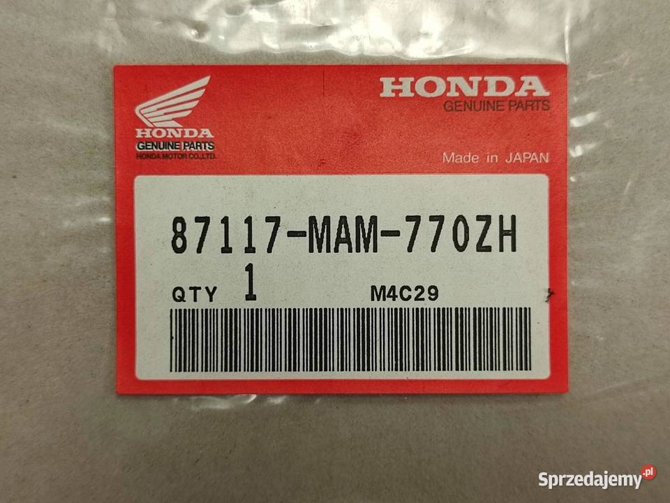 NAKLEJKA LEWY KUFER HONDA GL 1500 GOLD WING SE sprzedam