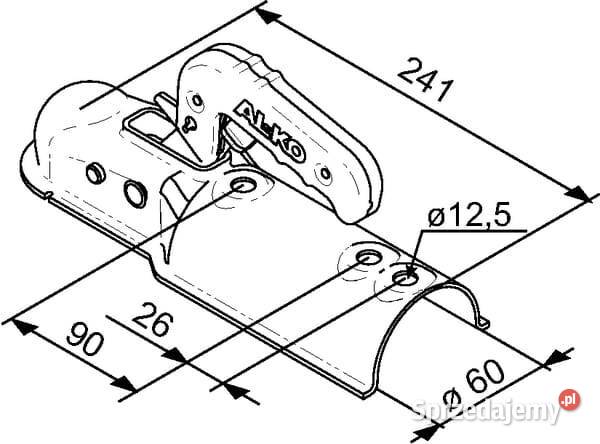 Zaczep kulowy AK7B RD 60 PLUS 1367024 małopolskie Kamionna