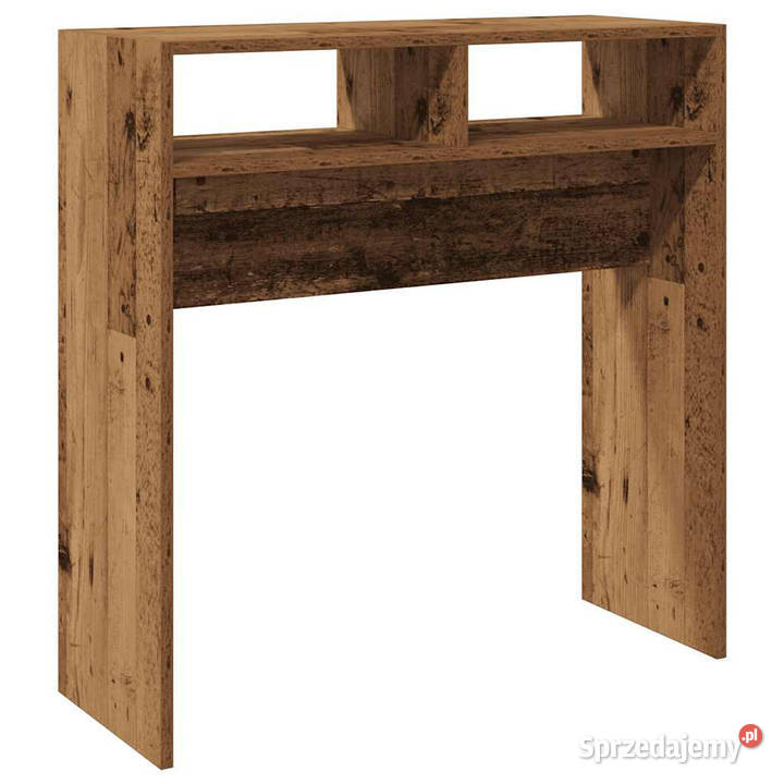 Stolik konsolowy stare drewno 78x30x80 WM856620 mazowieckie Warszawa
