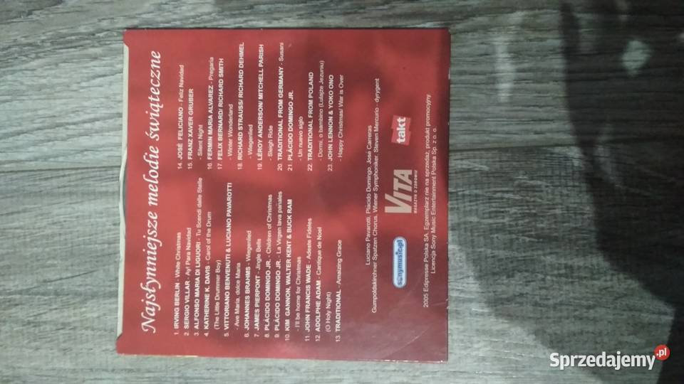 Płyta VCD Najsłynniejsze melodie świąteczne