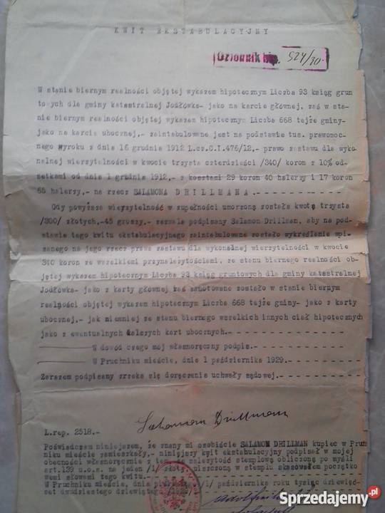 Kwit ekstabulacyjny podkarpackie Jarosław