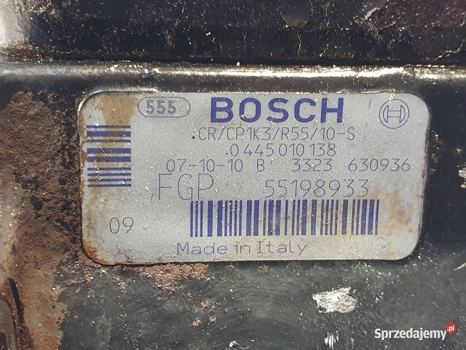 POMPA WTRYSKOWA Opel Combo D 13 CDTI 0445010138 Chełm