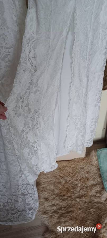 dwie suknie koronkowe ślubne XSS 37 PACH PAS 34
