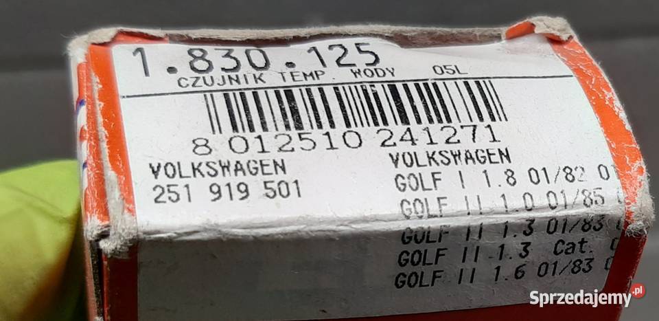 CZUJNIK TEMP WODY VW GOLF II JETTA II PASSAT Mielęcin sprzedam