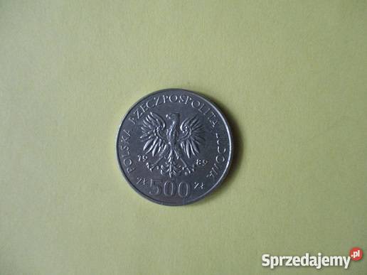 Moneta 500 1989 PRL łódzkie Łódź