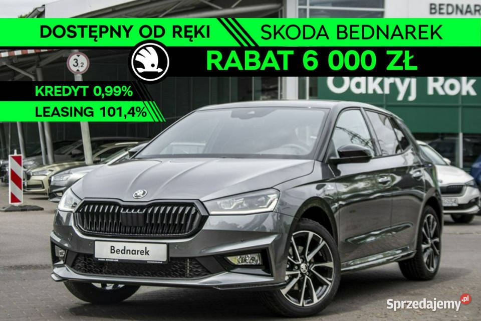 koda Fabia Monte Carlo 15 TSI 150 DSG Dostępny podgrzewane fotele Motoryzacja Łódź