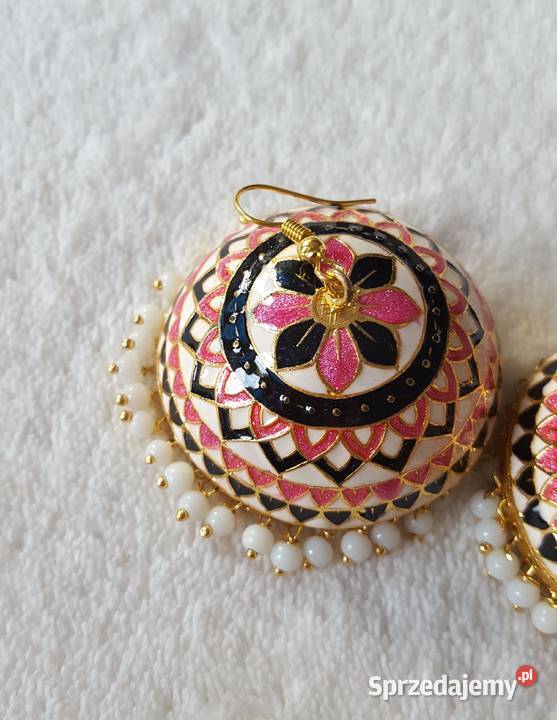 Duże kolczyki indyjskie jhumki jhumka orient Szczecin