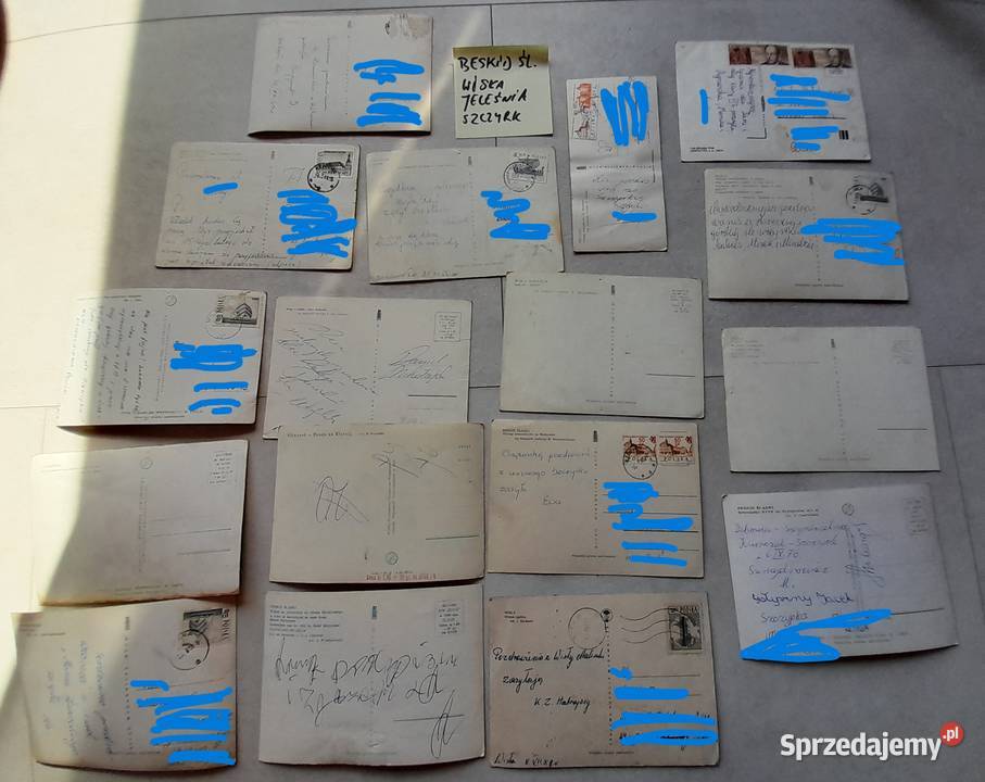 Stare pocztówki kartki pocztowe PRL Beskid Dąbrowa Górnicza