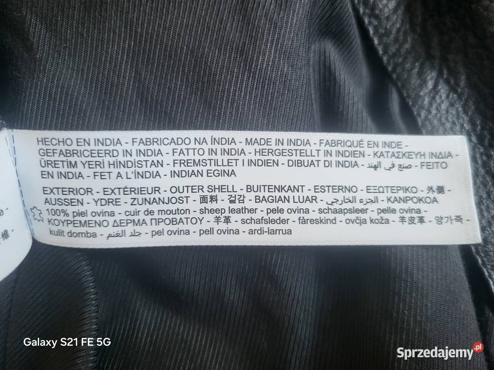 Klasyczna kurtka skórzana męska Massimo Dutti L Częstochowa