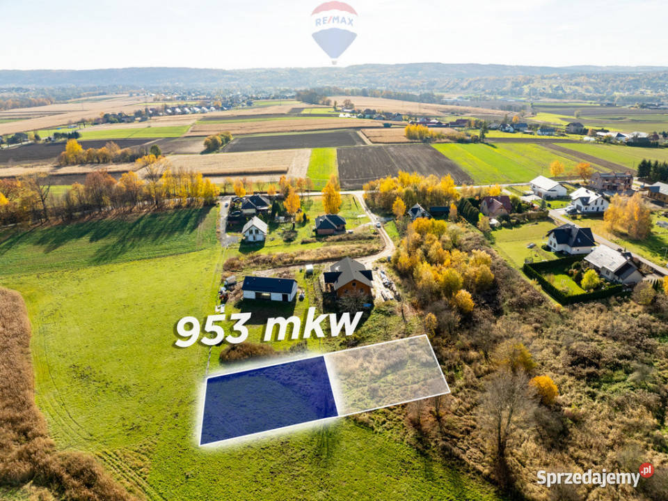 Budowlana działka w Siedlcu Krzeszowice 953mkw Siedlec