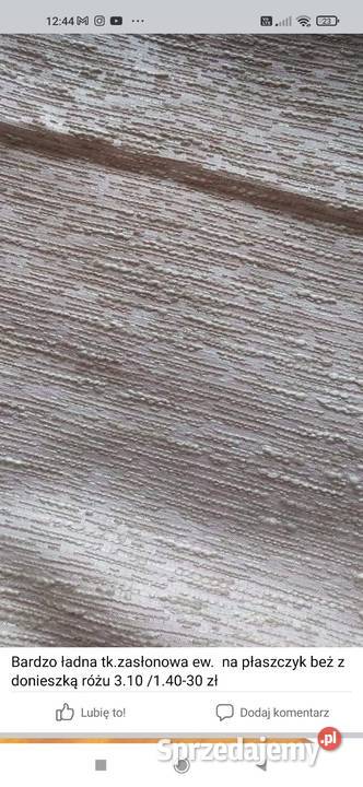 Sprzedam tkaniny zasłonowe obrusowe bieżniki Sętki sprzedam