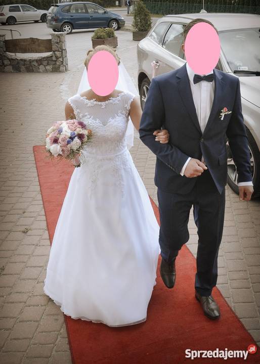 Przecudna suknia ślubna Agnes 11988 welon Damska pomorskie