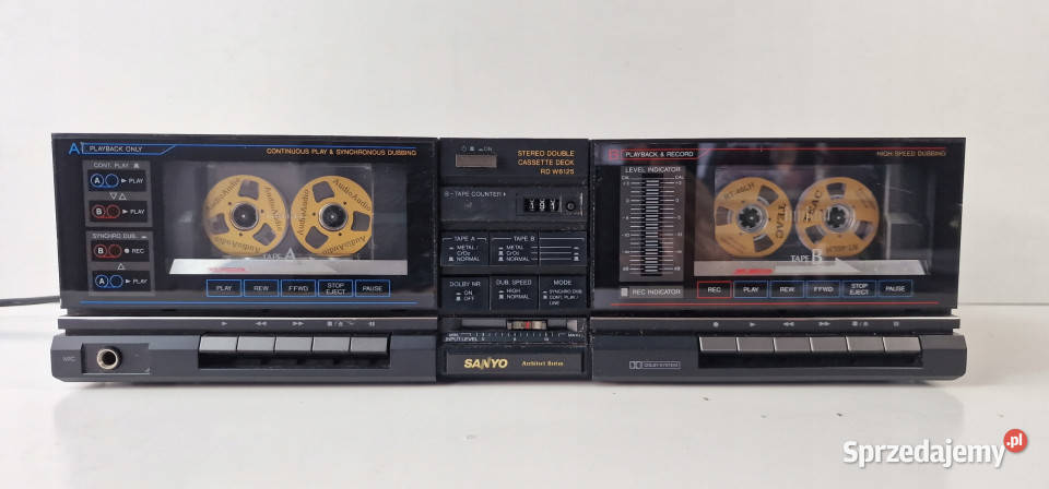 SANYO RD W 6125 RDW6125 magnetofon cassette deck Magnetofony Międzychód