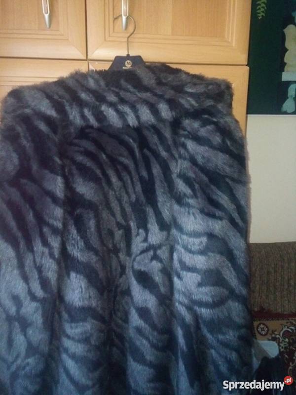 Sztuczne czarnosrebrzyste futro Duży rozmiar Chełm