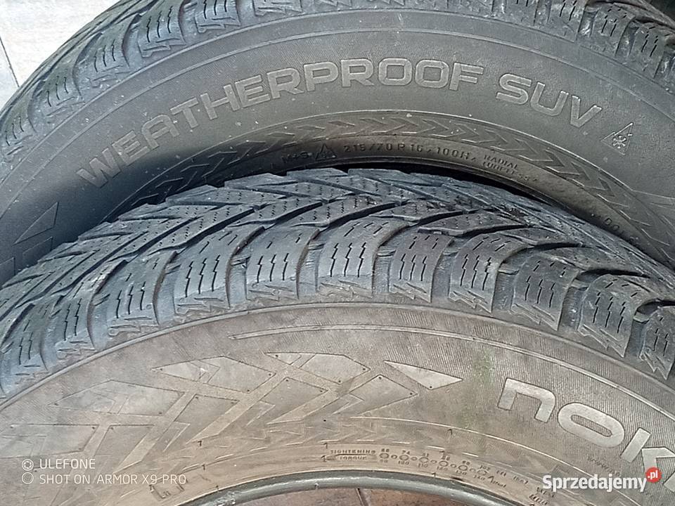sprzedam opony zimowe 2 nokian 100h 21570 r16 Strzelno