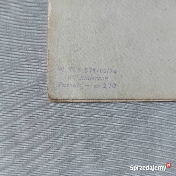 Pocztówka bożonarodzeniowa składana tłoczona W Koźminek